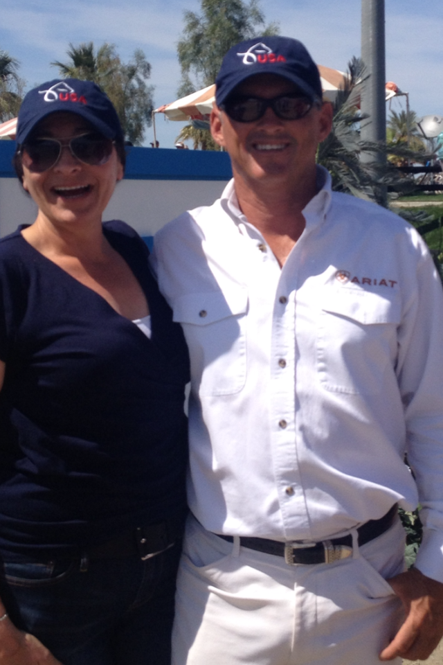 Kim and Gold Medal winning show jumper Will Simpson 