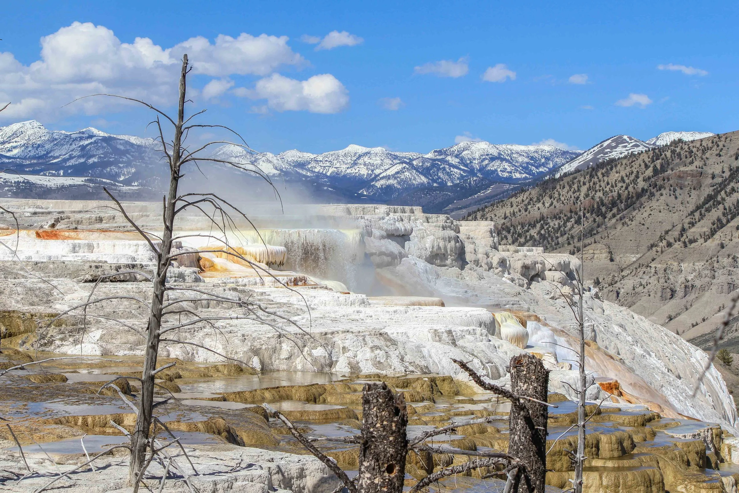 Yellowstone's Cascading Hot Water
