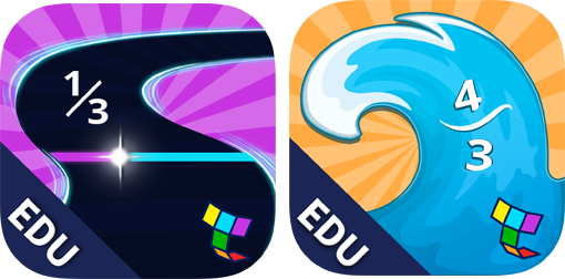 App icons for Fractions Boost 1 and 2