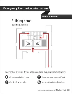 EVACUATION SIGNAGE