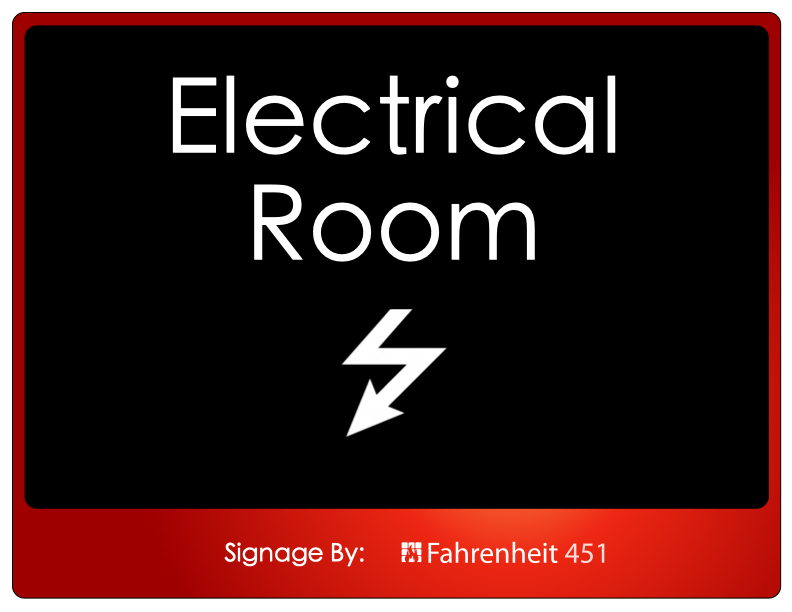 Electrical Room Sign