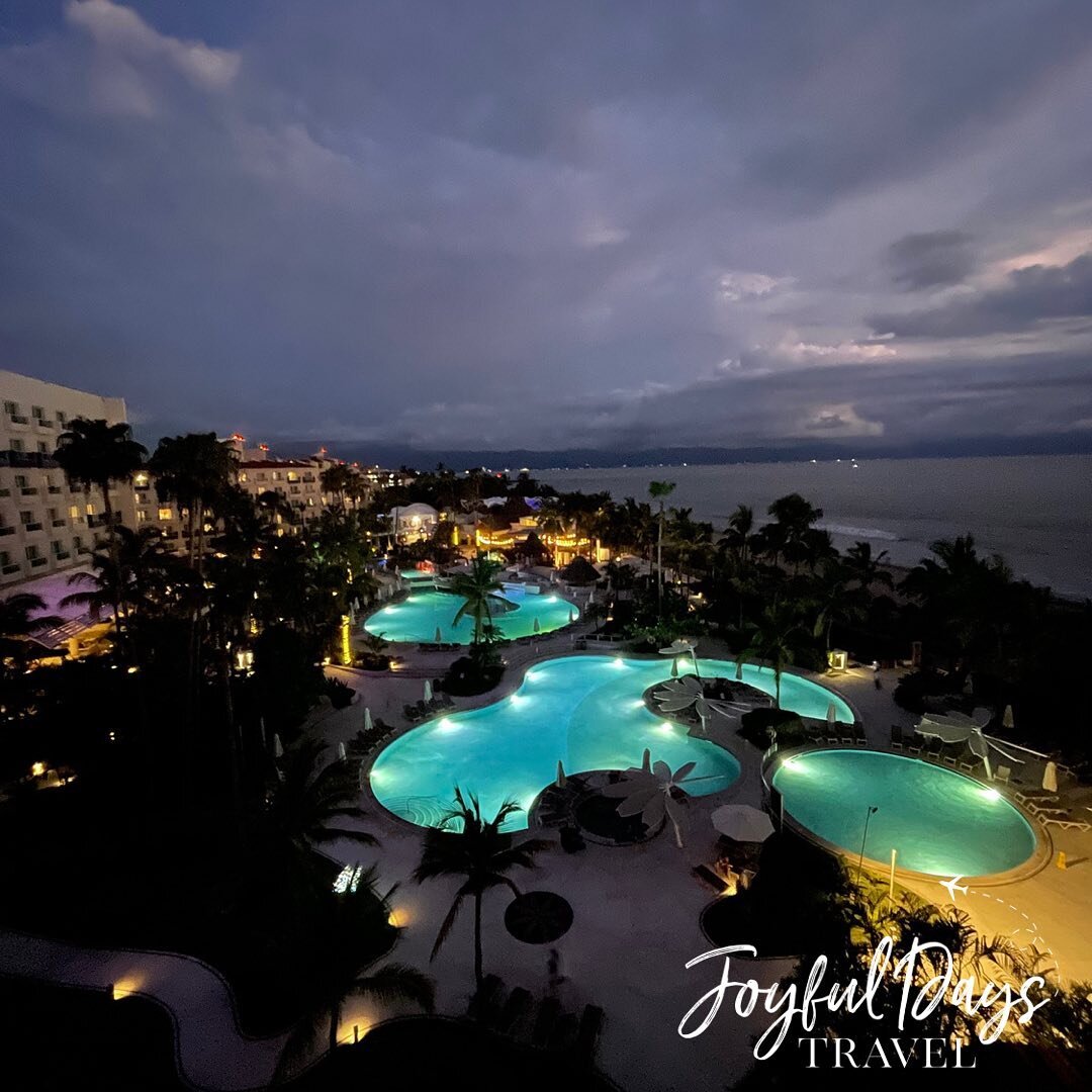 The Hard Rock Vallarta is as beautiful at night as it is during the day.