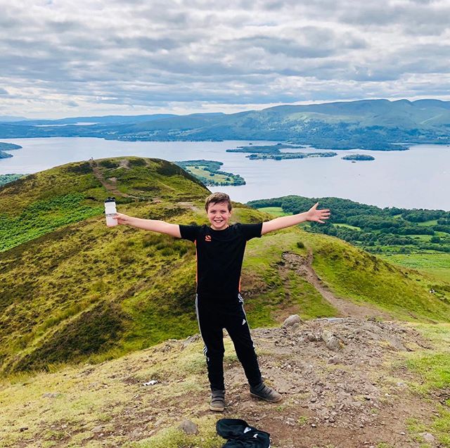 Ambassador Shane repping The SCF at the top of Conic Hill 👊🏽☀️ #getactive #welcometotheteam
