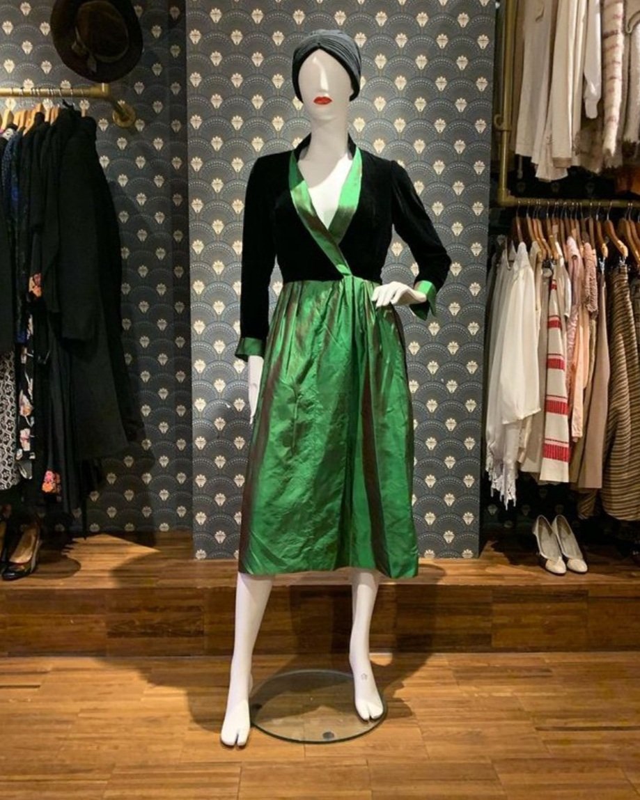 1960’s Silk and Velour dress