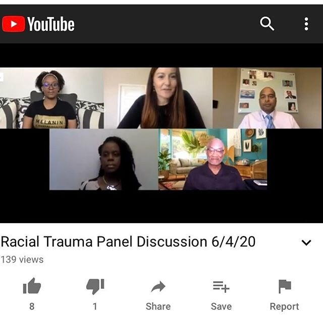 Listen to the panel discussion on Racial Trauma in America. This was put on by @wearemotivo today for Mental Health Professionals including Registered Clinical Counsellors. 
Panelists include: Dr. Makungu Akinyela, Dr. Harrison Davis, Dr. Karla Sapp 