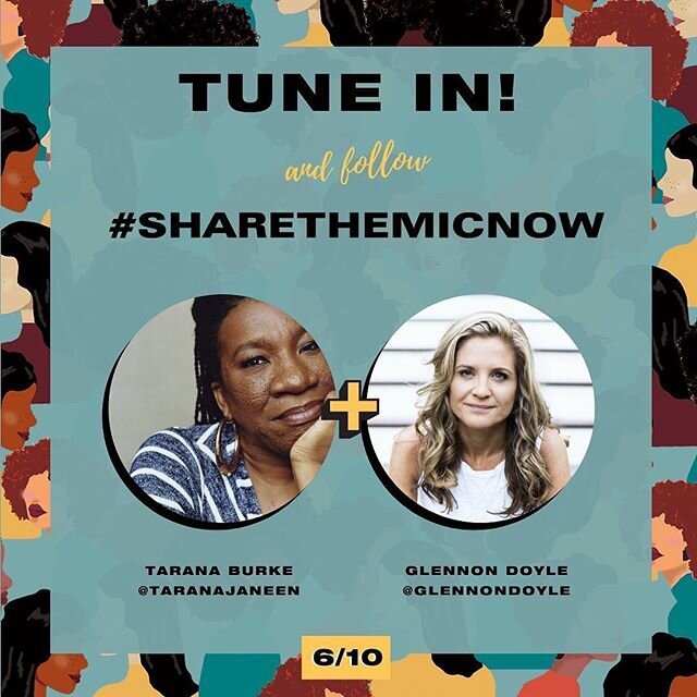 Posted @withregram &bull; @taranajaneen Today at 2PM I will be over at my friend  @glennondoyle &lsquo;s IG page!! Come over a kick it with me there! 
Follow #sharethemicnow for other match ups and information!