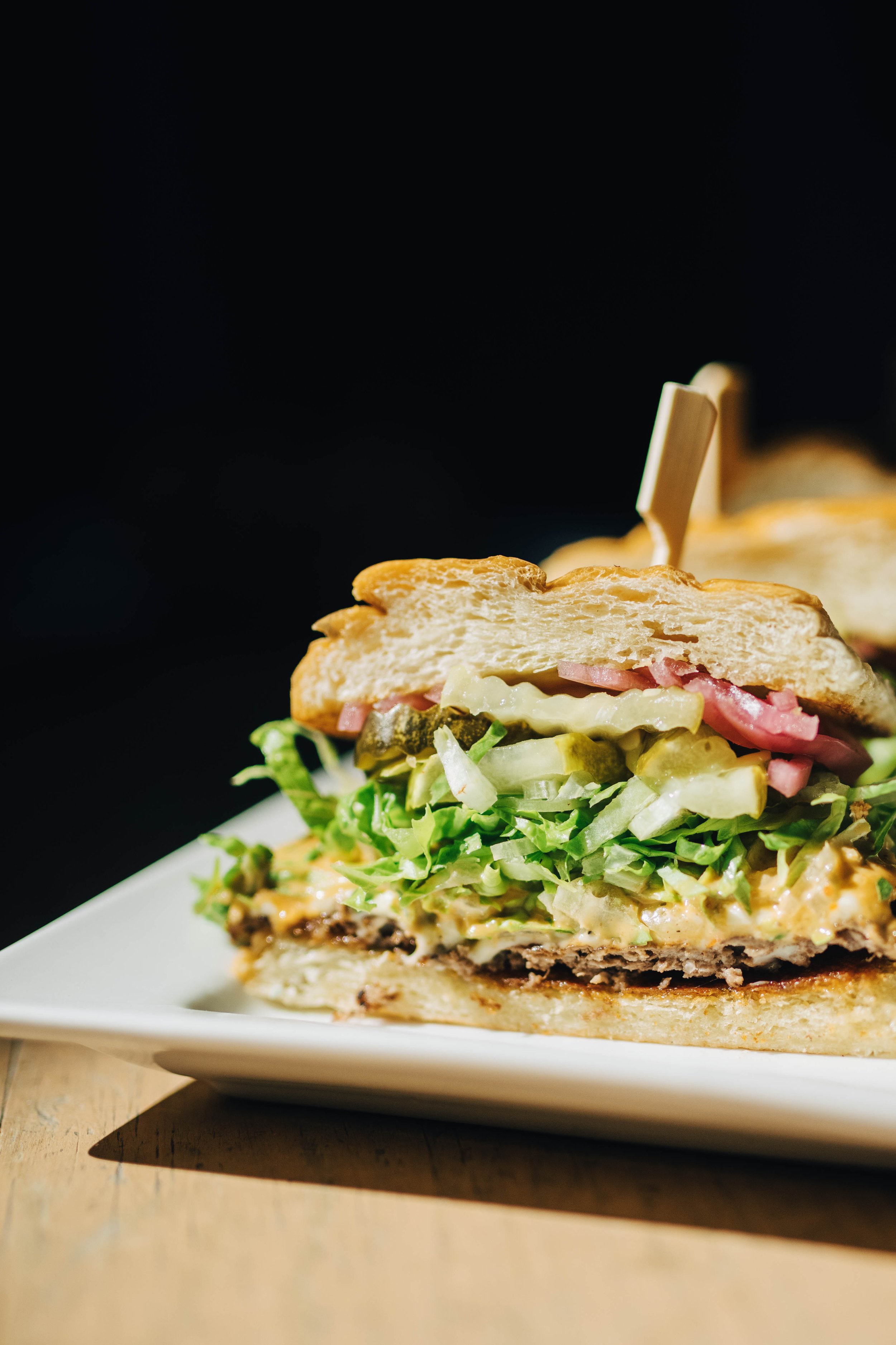 sandwich on a plate