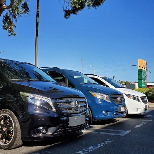 Metris trio getting ready for the long weekend! 
Whether it's warehouse workhorse or family hauler, we've got you covered at Car Code! ⚙️ #carcode #mercedes #mercedesbenz #metris #mercedesmetris #w447 #amg #puristgroup #hrewheels #vanculture #vanlife