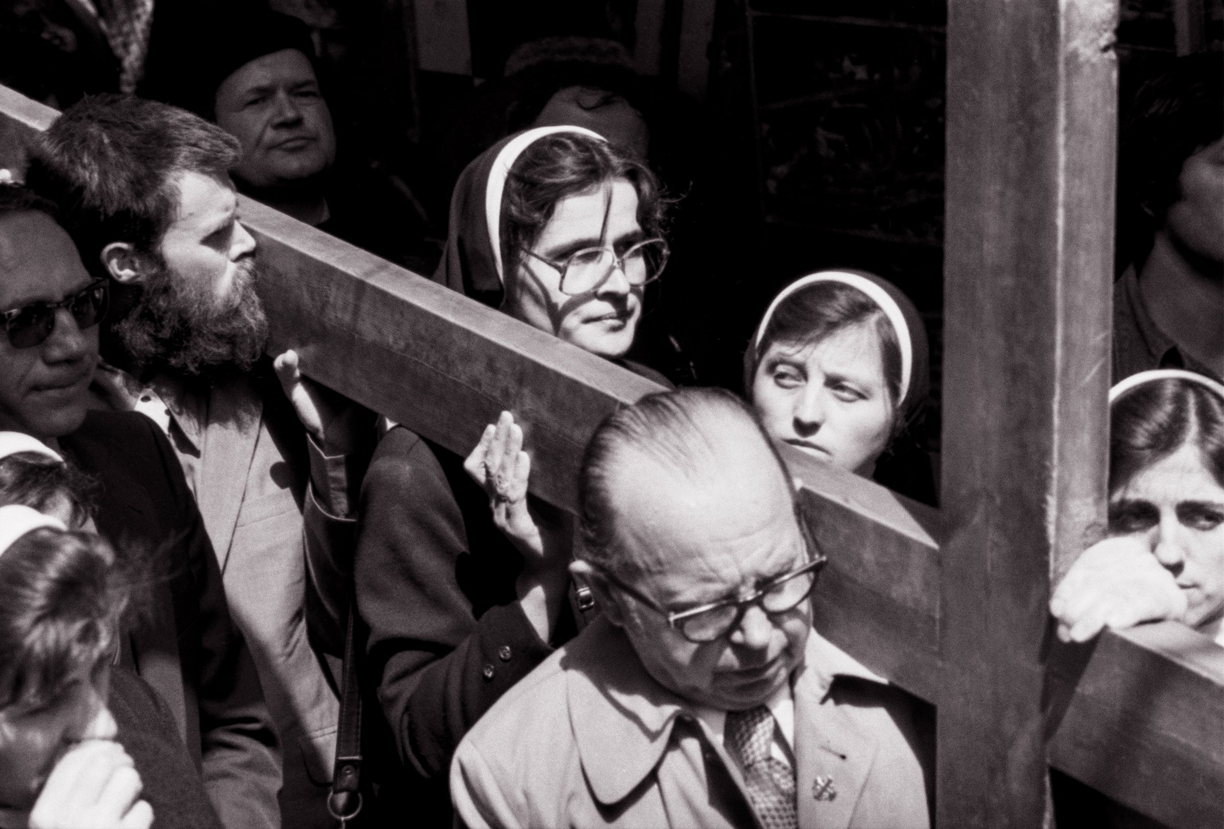 Good Friday on Via Dolorosa, #6, Old City Jerusalem, Israel, 1978