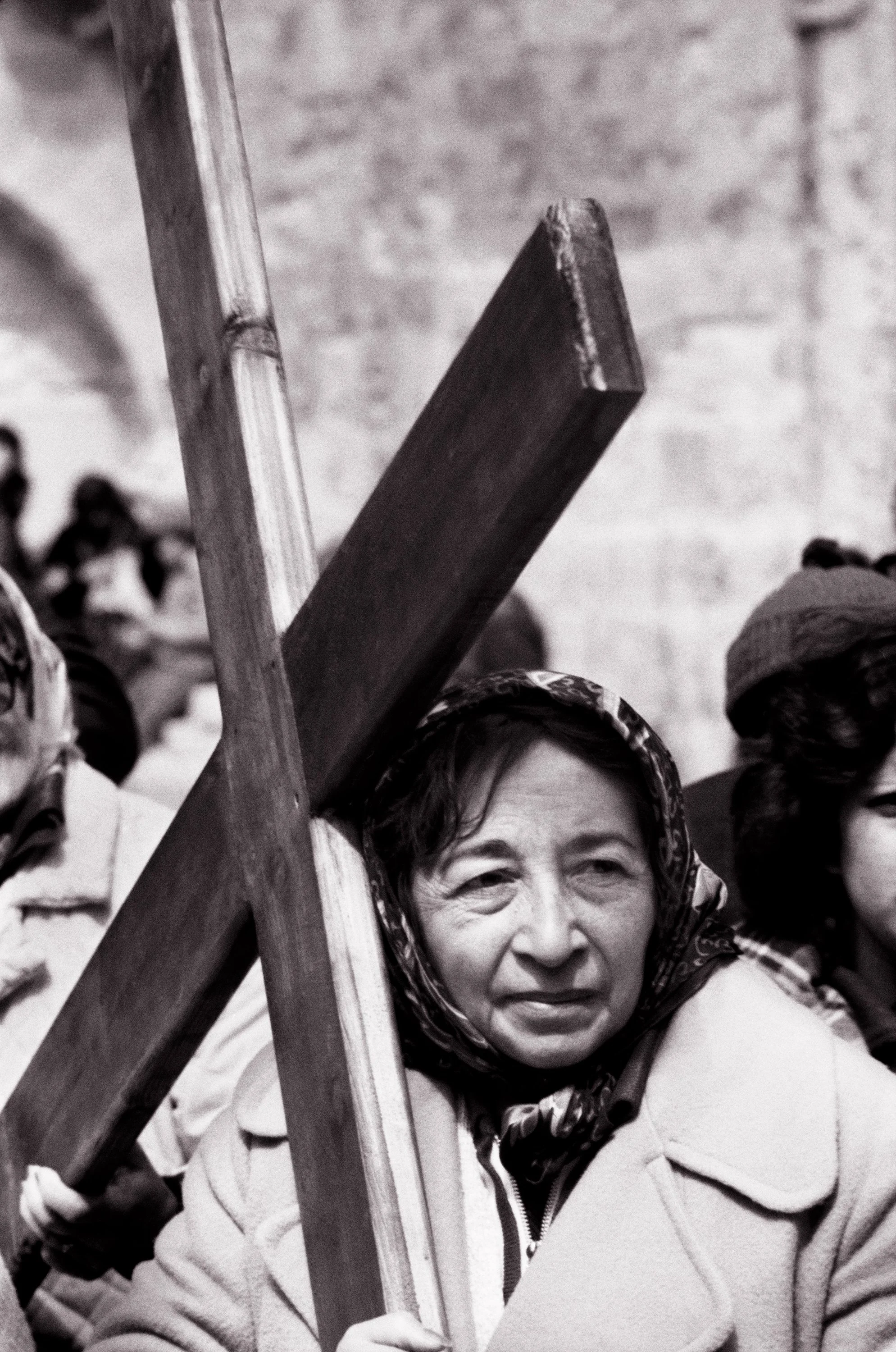 Good Friday on Via Dolorosa, #5, Old City Jerusalem, Israel, 1978