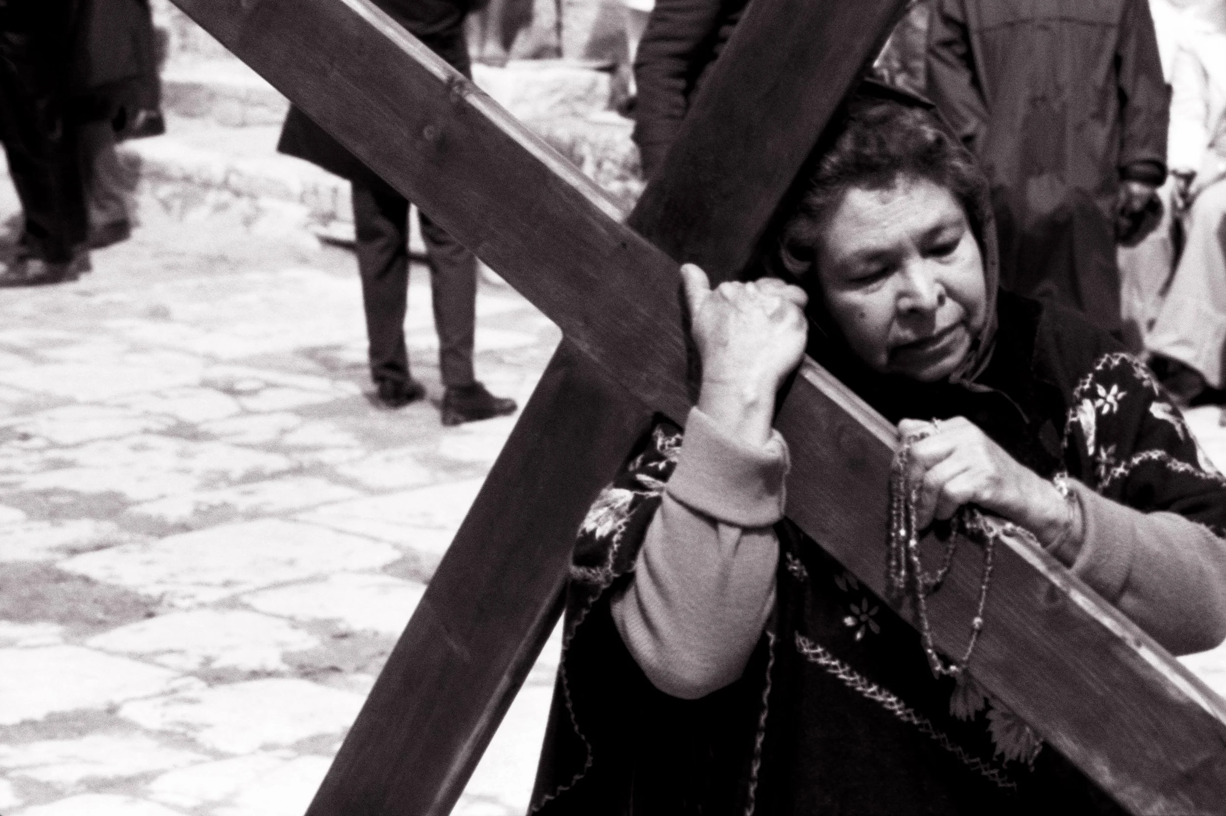 Good Friday on Via Dolorosa, #17, Old City Jerusalem, Israel, 1978