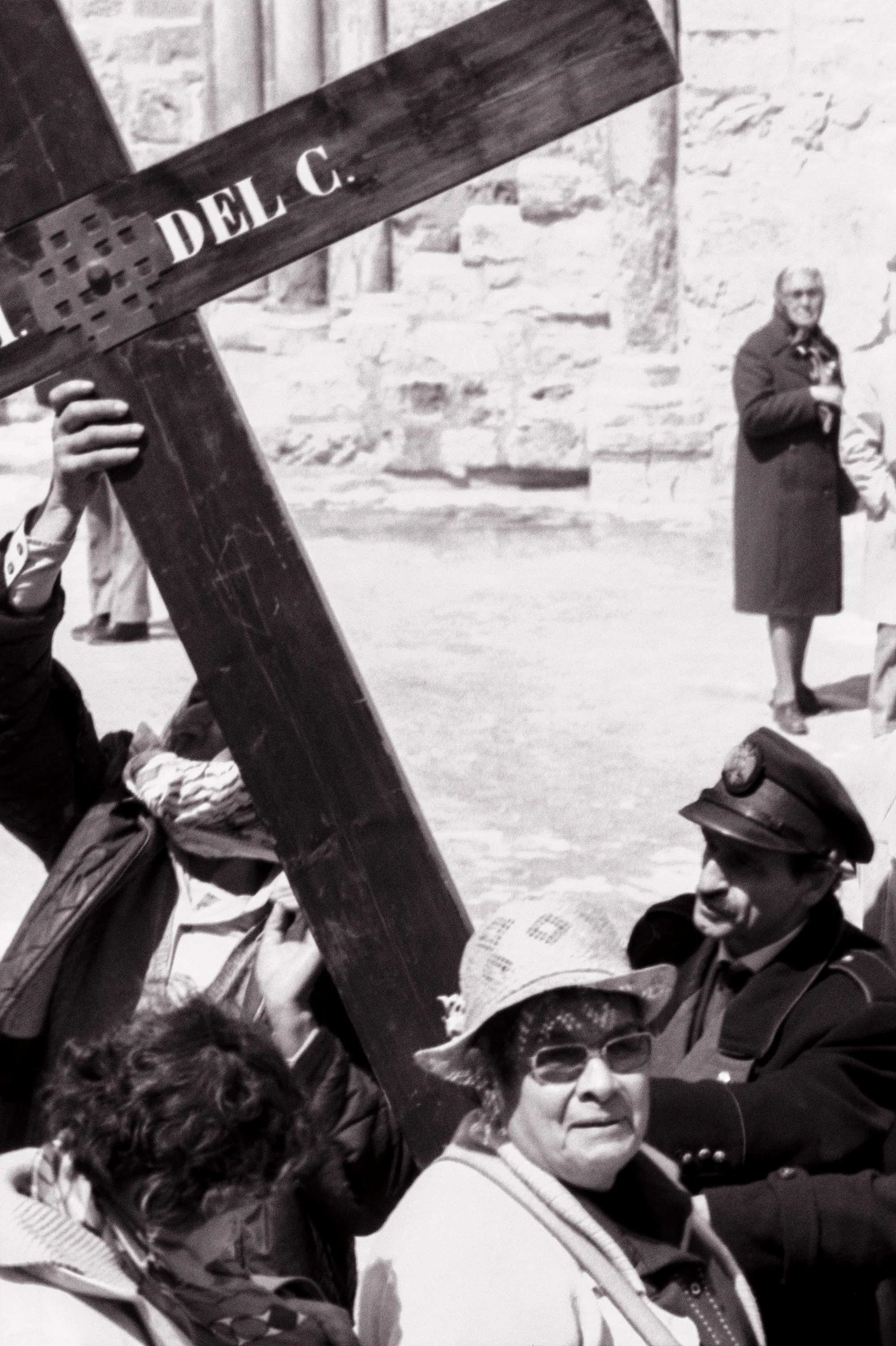 Good Friday on Via Dolorosa, #19, Old City Jerusalem, Israel, 1978