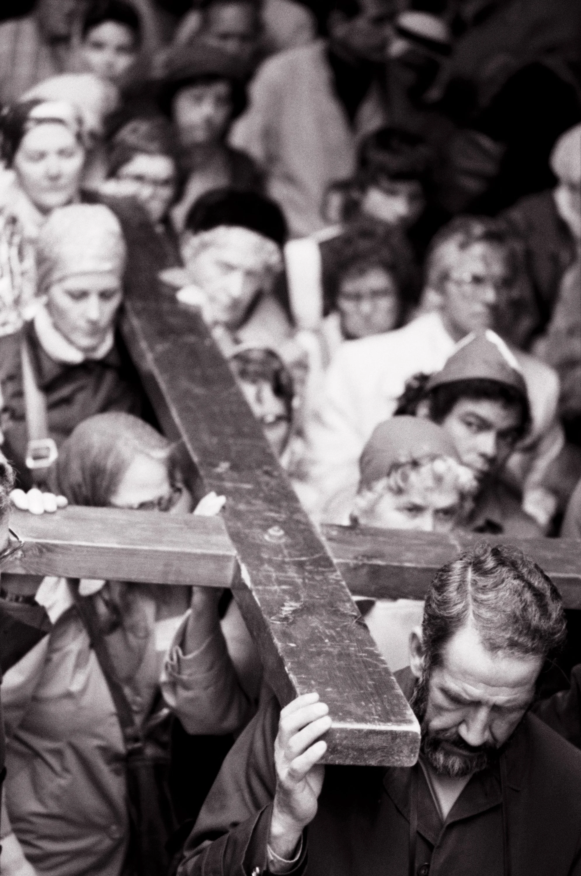 Good Friday on Via Dolorosa, #2, Old City Jerusalem, Israel, 1978