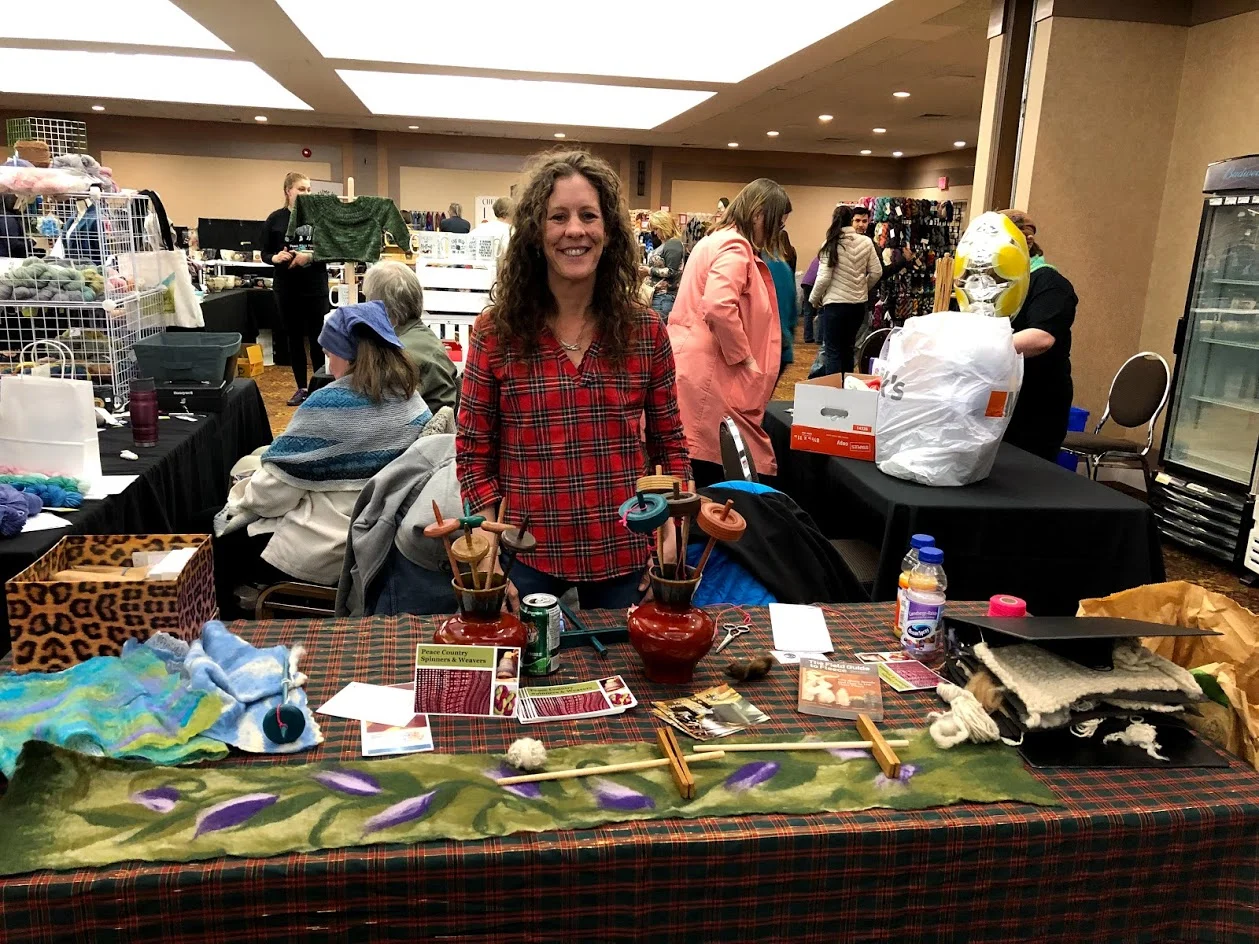 Melanie Hellum’s booth - while she was teaching a class! Oops!