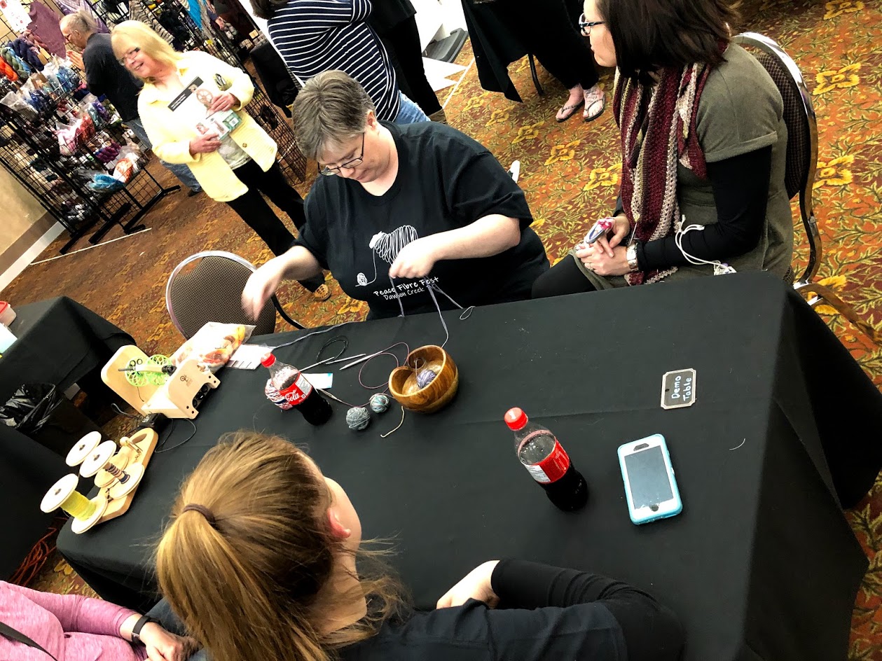 Ply on the Fly Knitting Demo