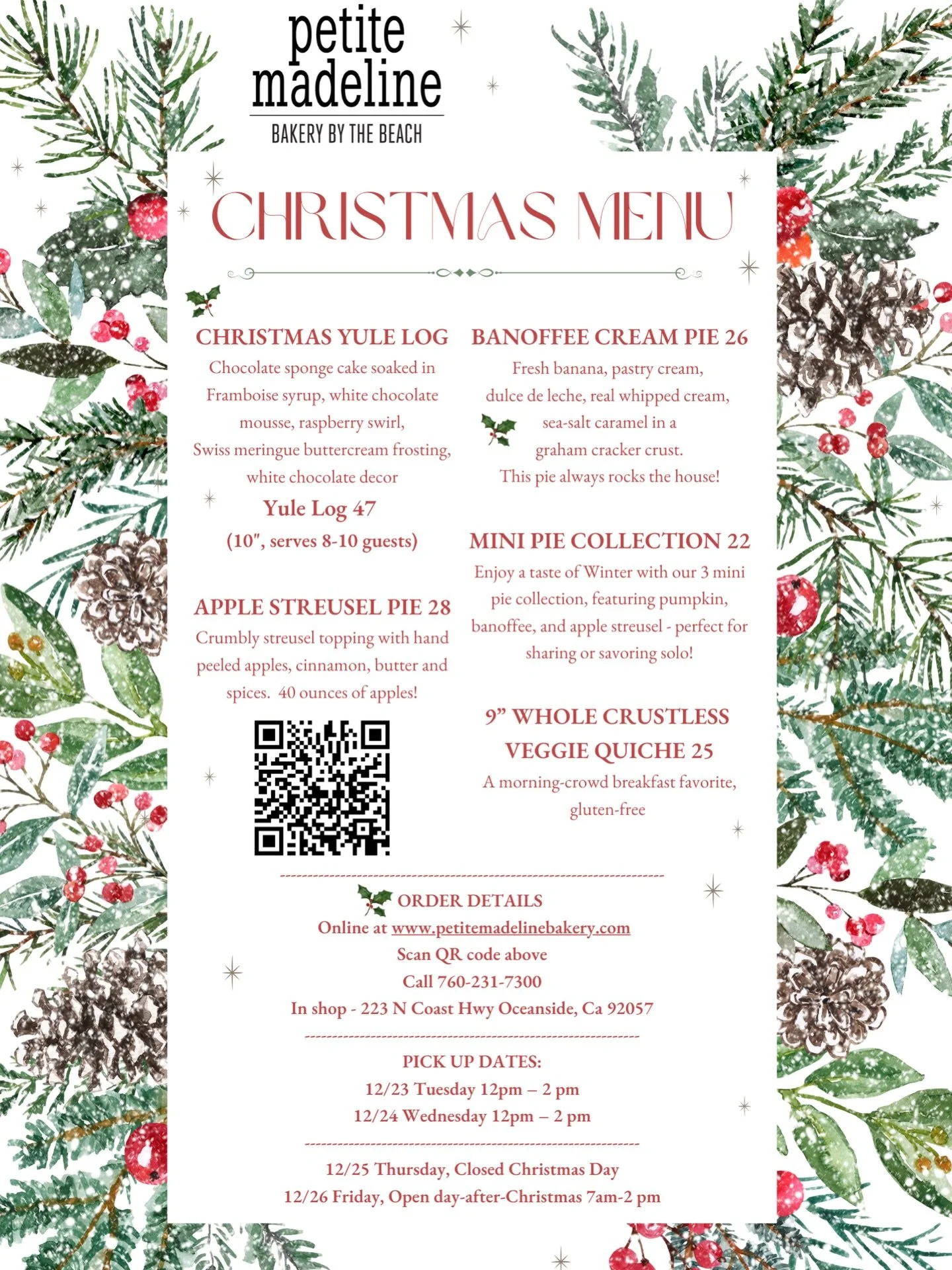 🎄✨Christmas Menu + 1K Posts of Gratitude✨🎄

This one feels extra special 🤍

🎁 Not only are we sharing the launch 🚀 of our Christmas Menu for the year, but this also happens to be our 1K post and we couldn&rsquo;t think of a better way to celebra