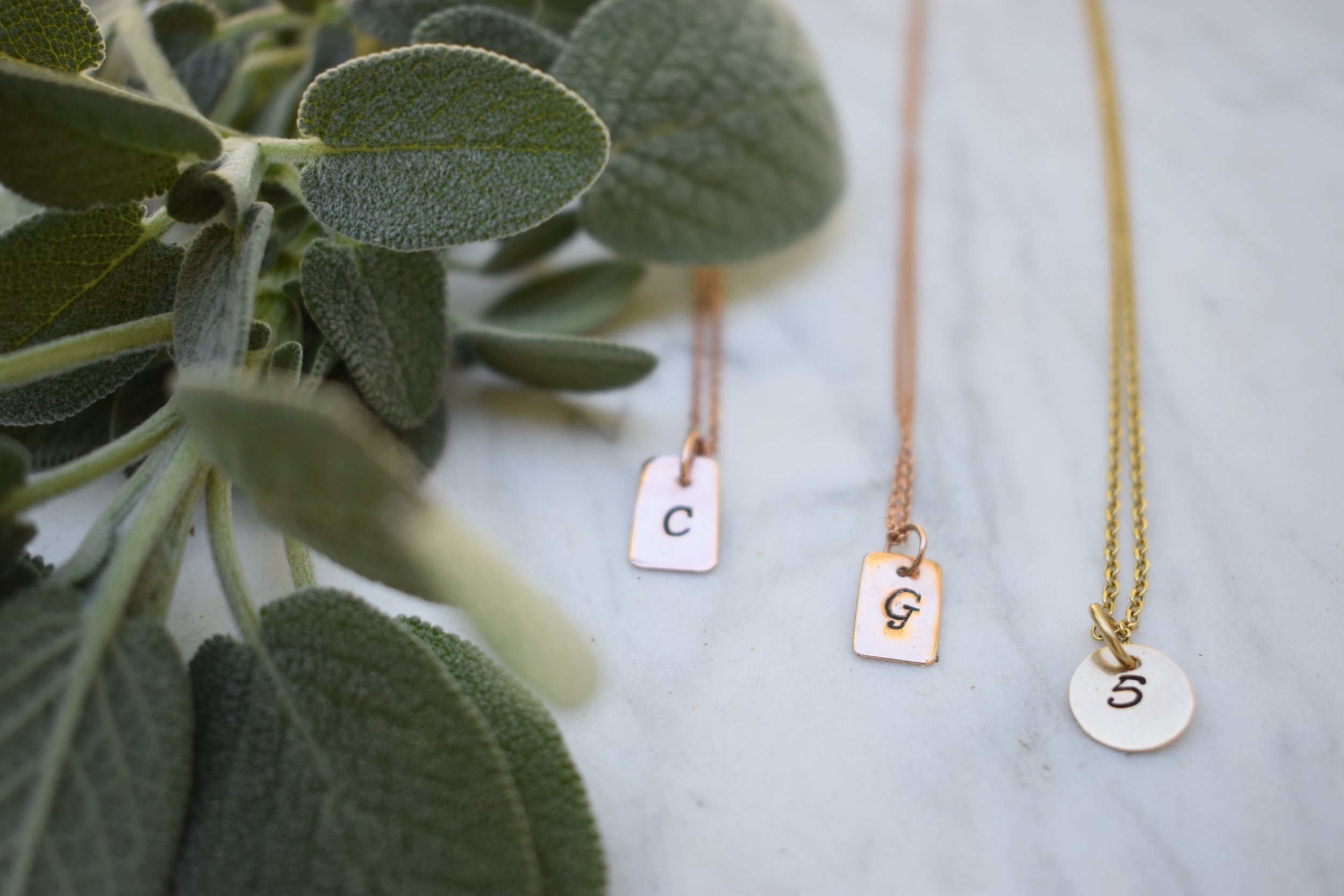 Letter/Number Pendant 