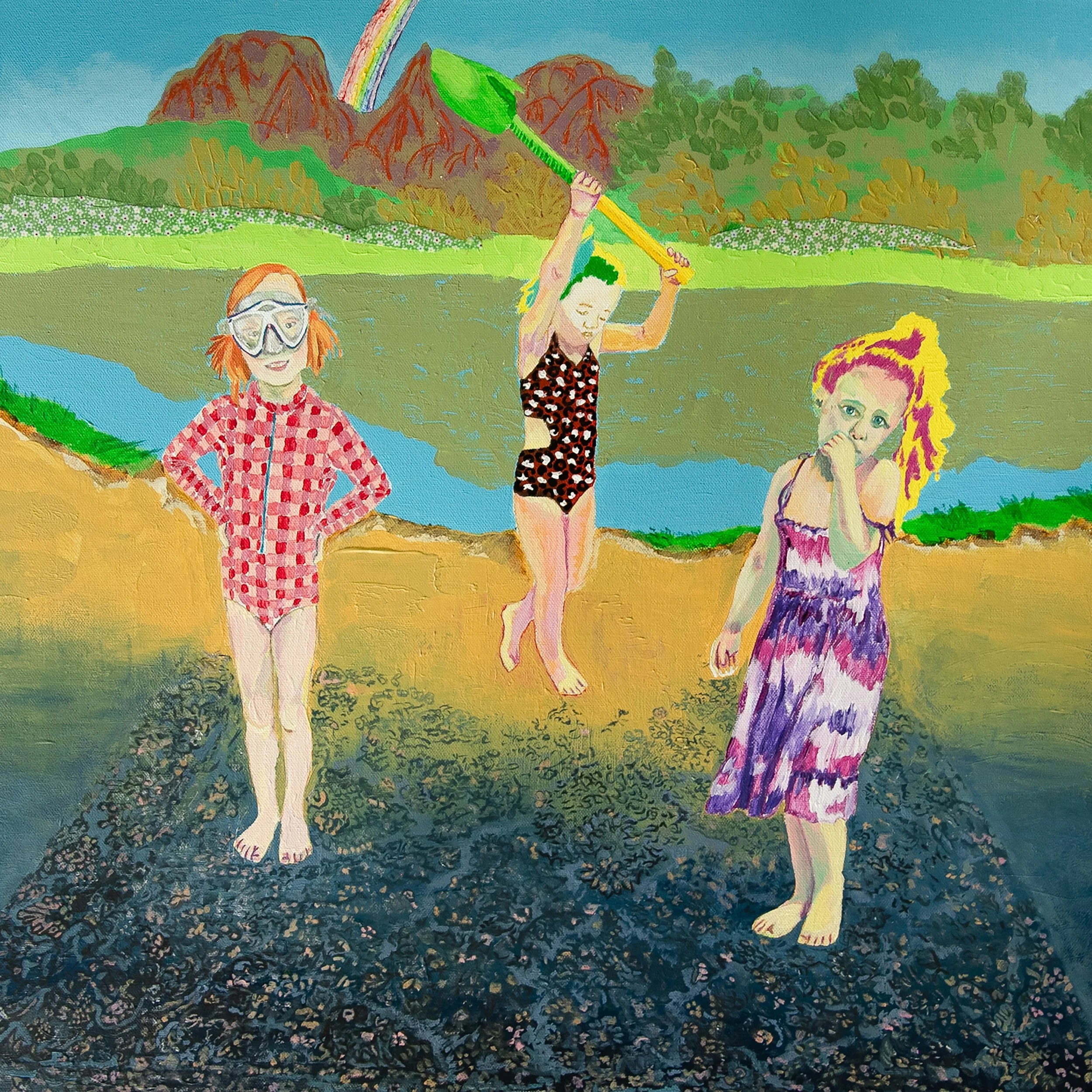 Imagine Yourself There- acrylic and cotton-24 x 24 inches.jpg