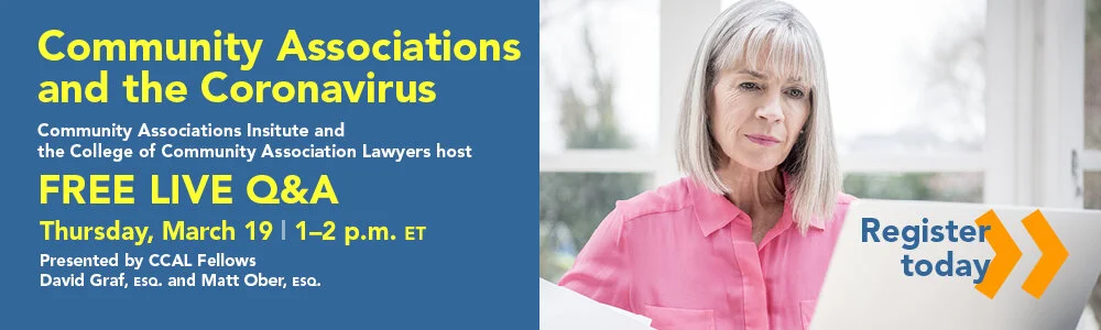 Community Associations and the Coronavirus FREE Live Q&amp;A