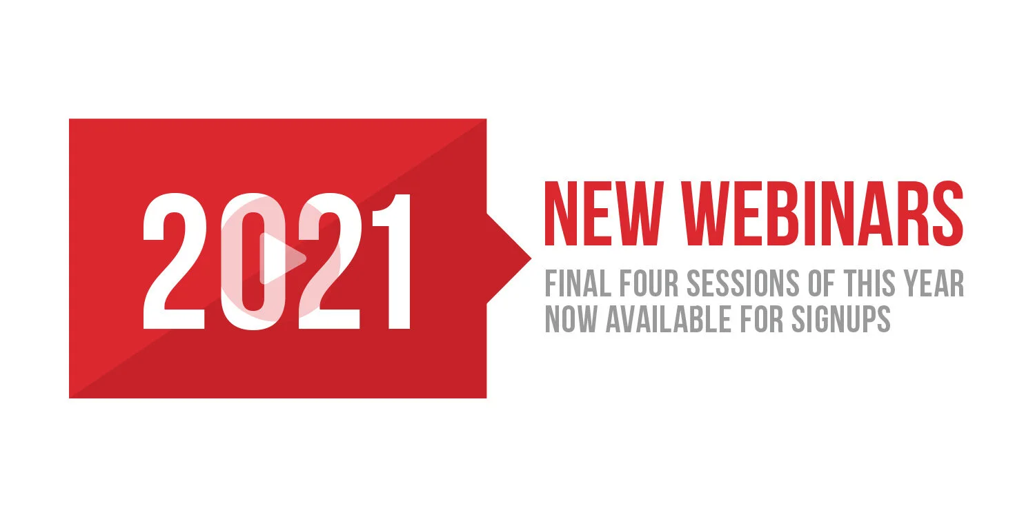 Final 4 workshops for 2021