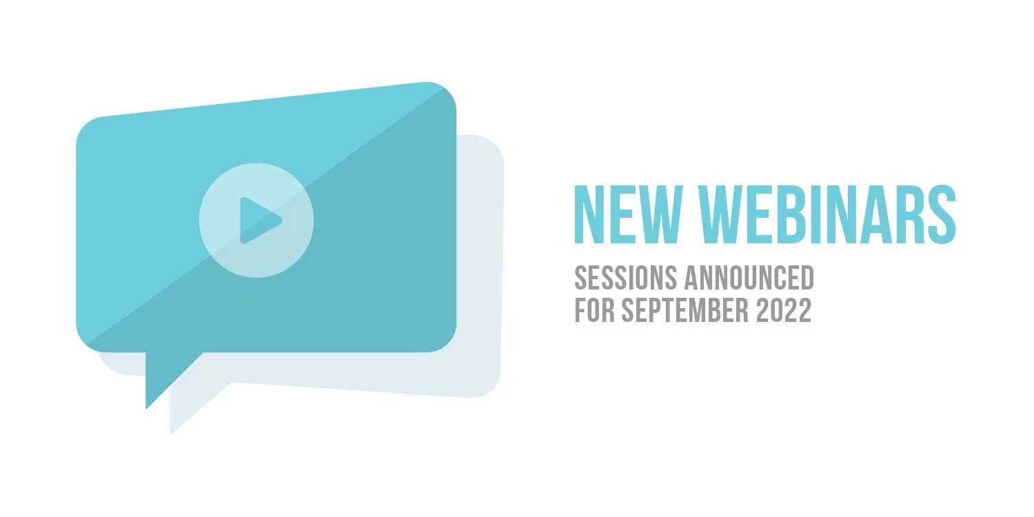 New Sessions Posted for September