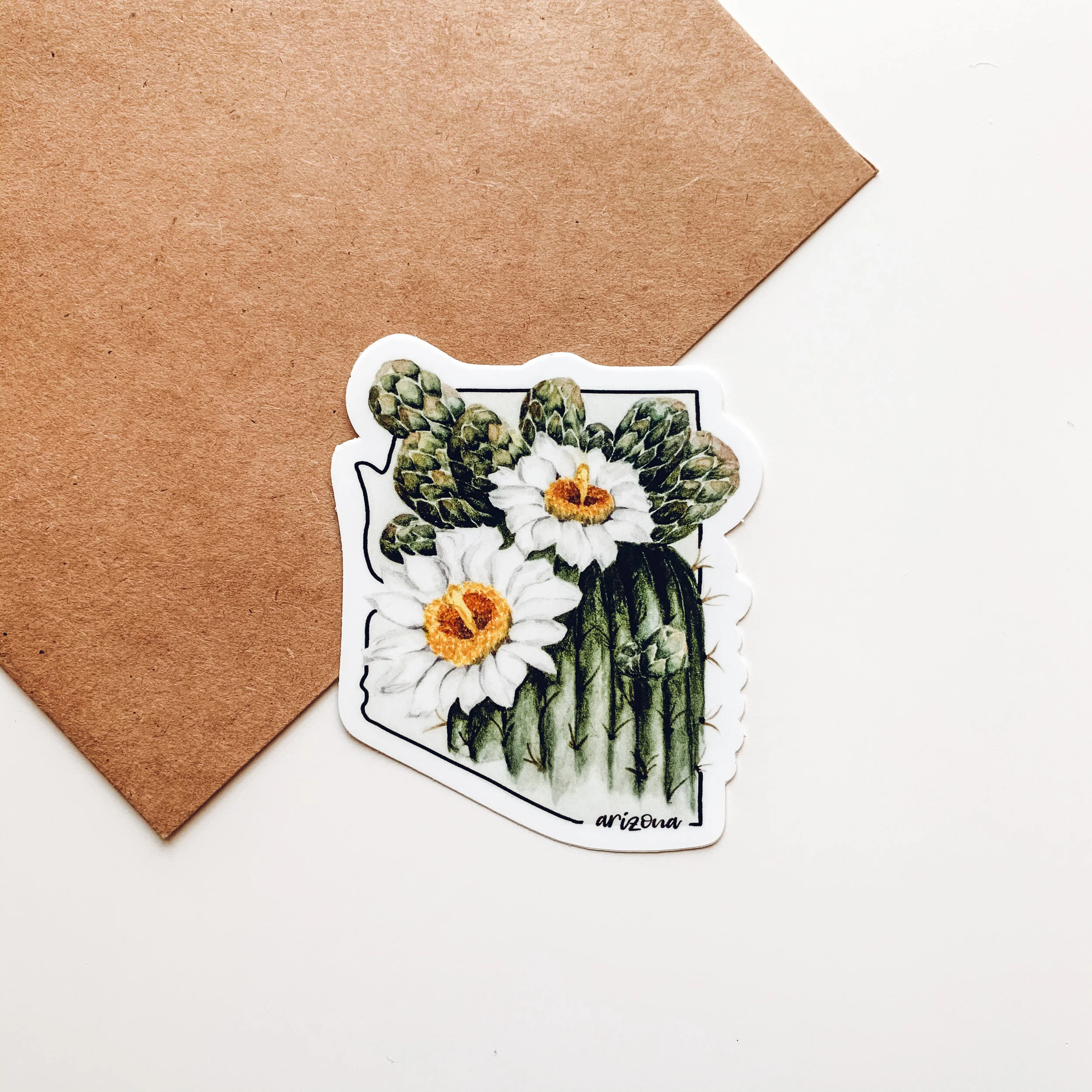 ARIZONA STATE FLOWER STICKER