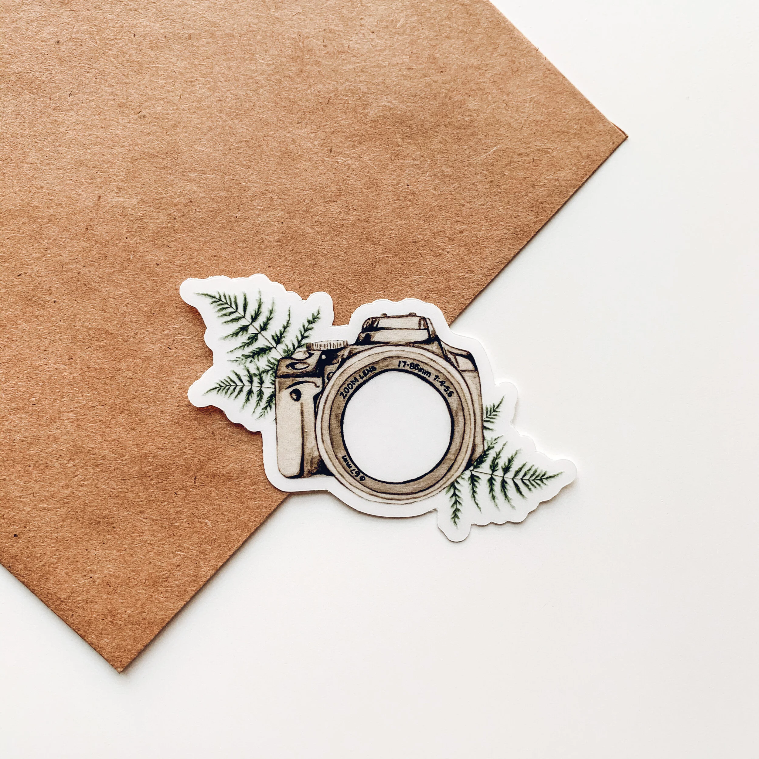 Camera Fern Sticker (Clear)
