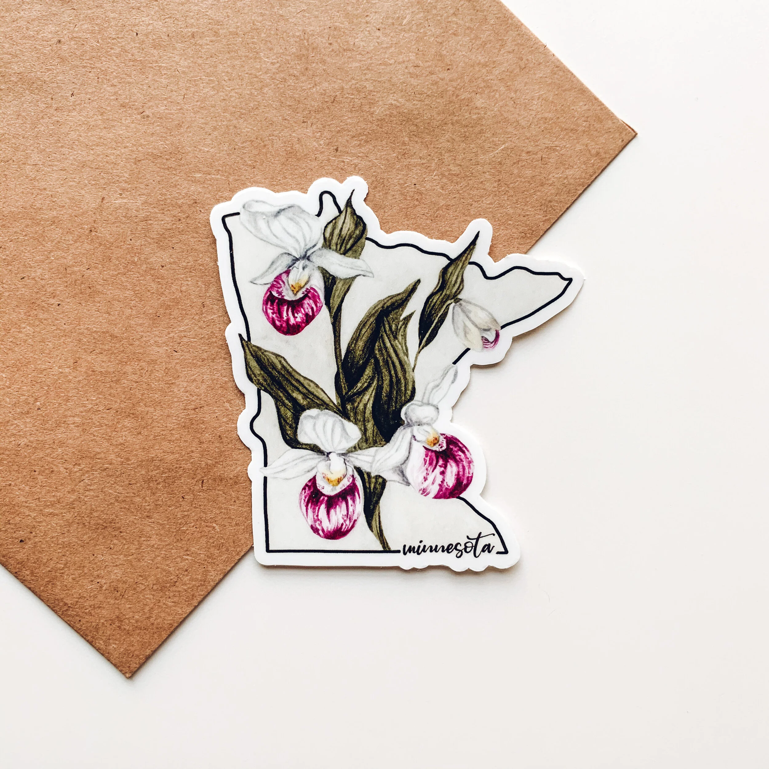 MINNESOTA STATE FLOWER STICKER