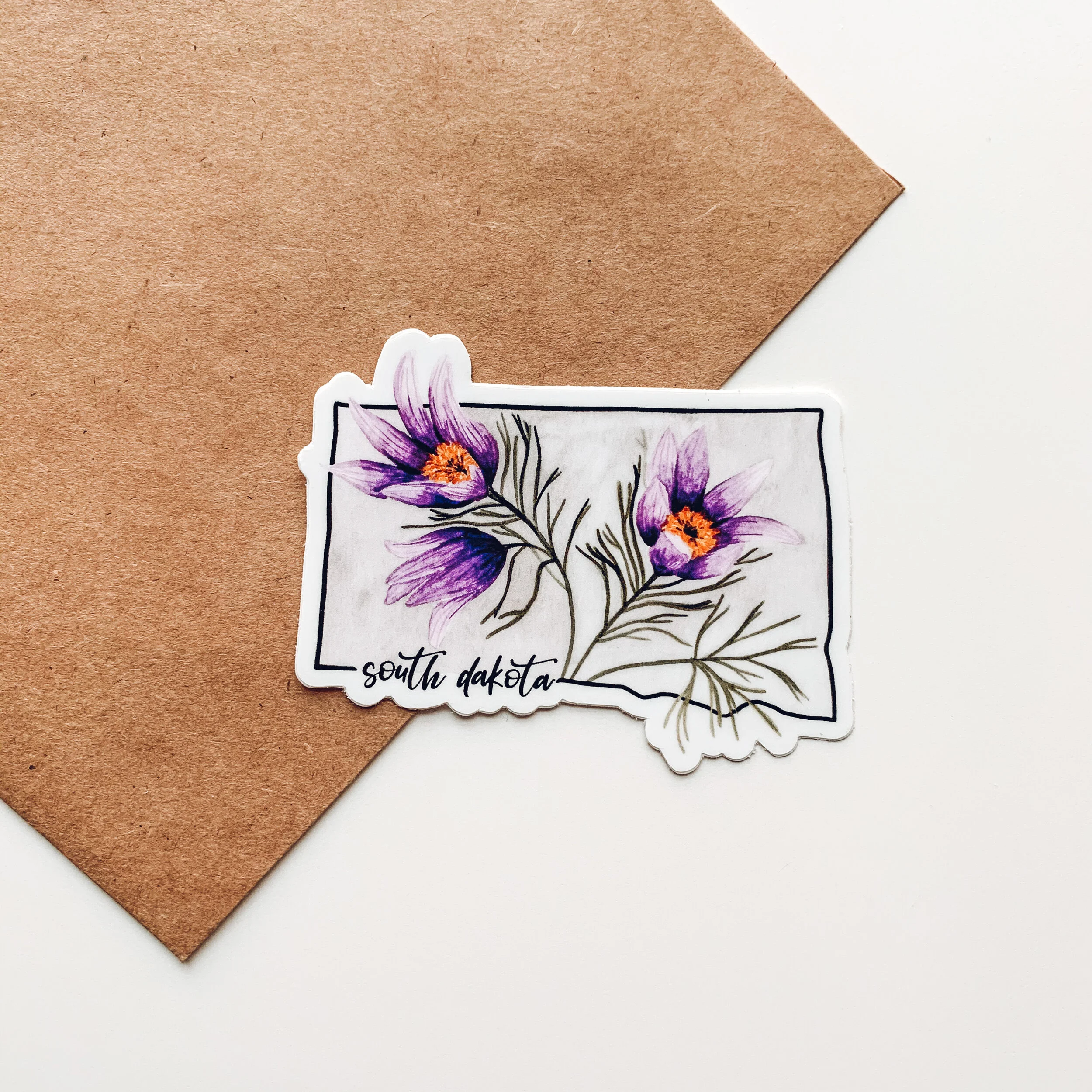 SOUTH DAKOTA STATE FLOWER STICKER