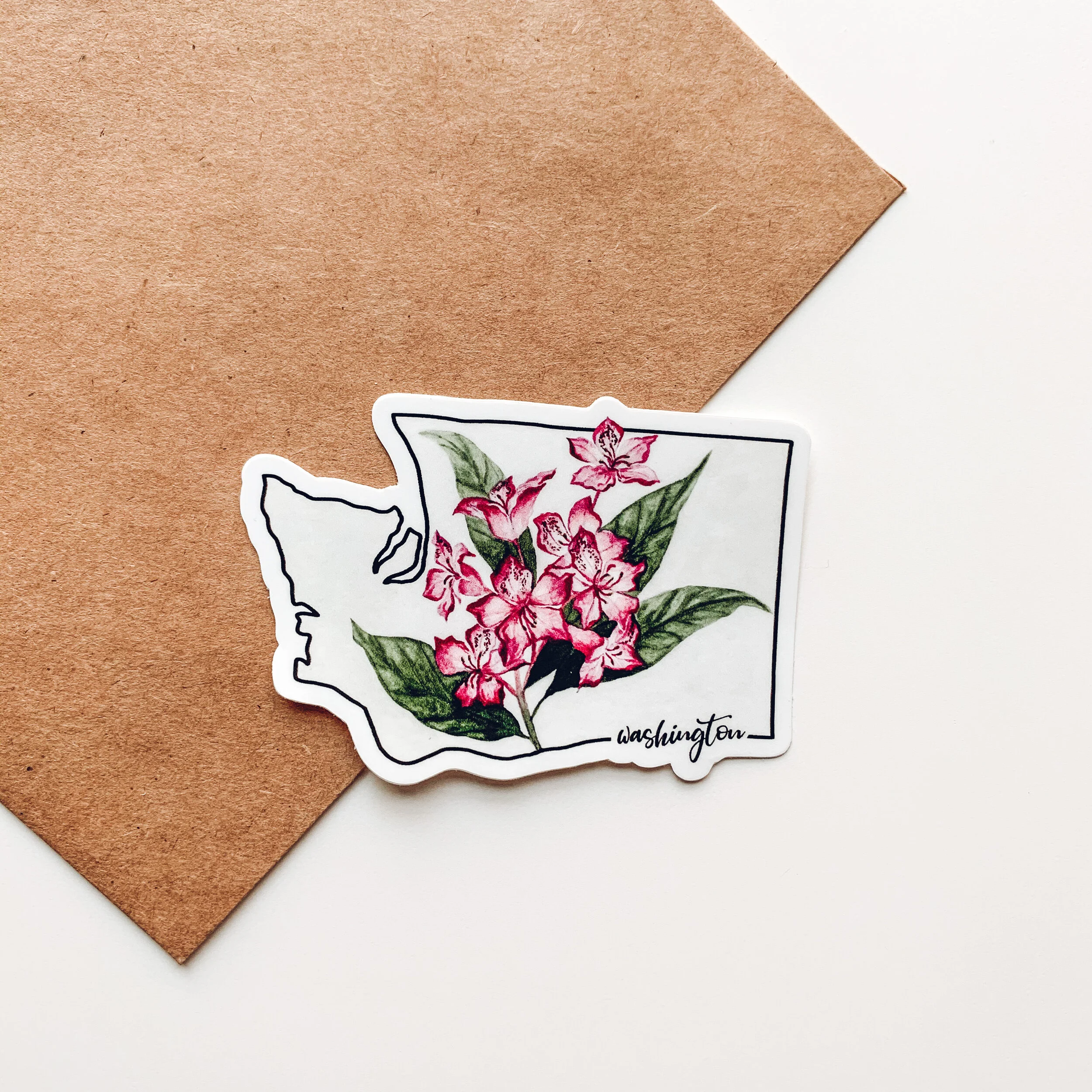 WASHINGTON STATE FLOWER STICKER