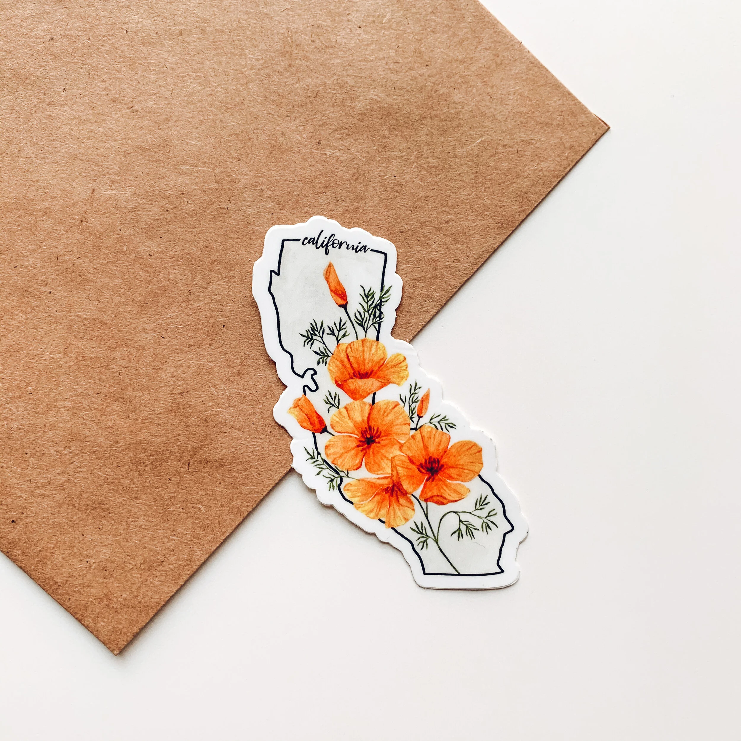 CALIFORNIA STATE FLOWER STICKER