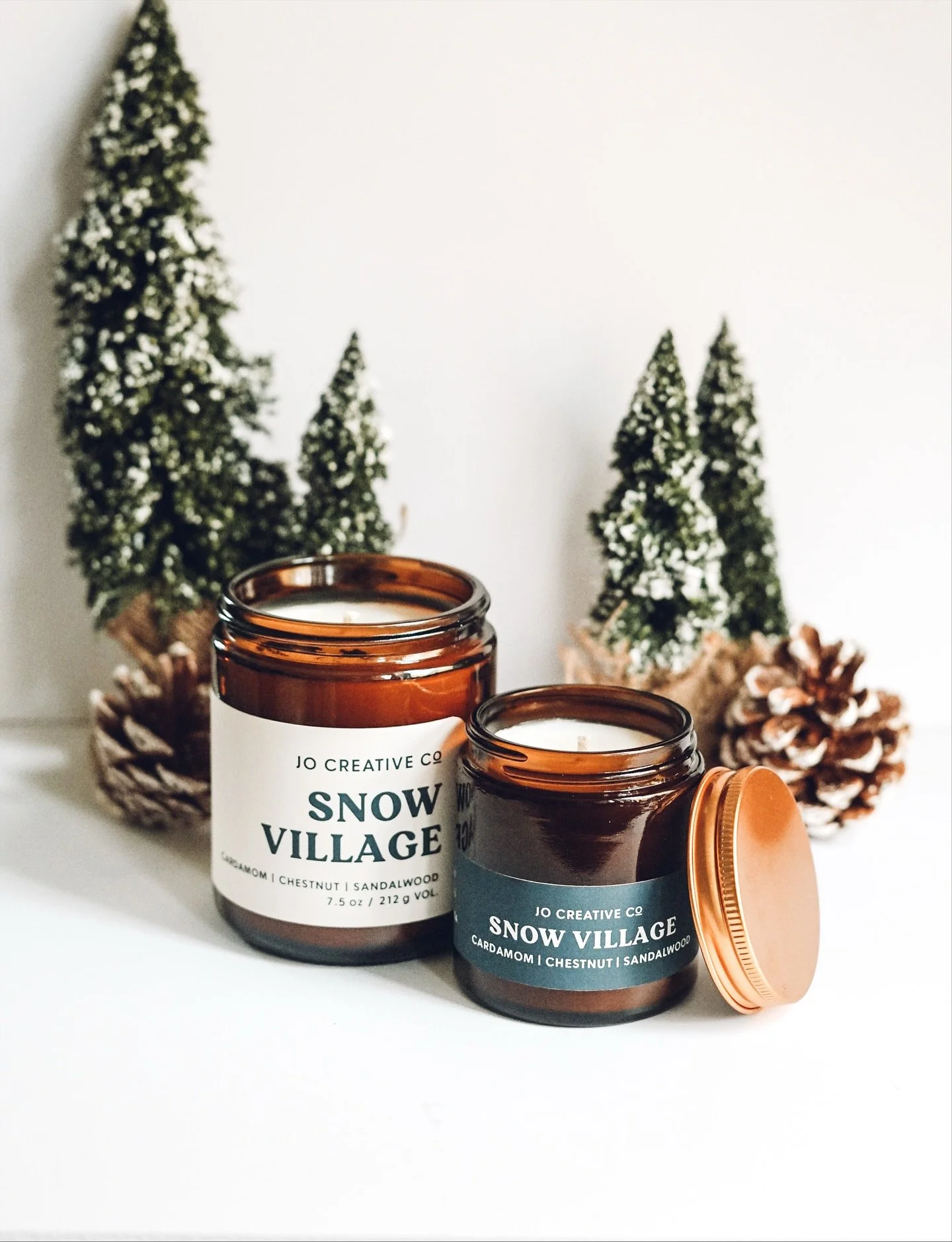 Snow Village - our last and final scent of our Winter Collection! ❄️🕯️

Transport yourself to a small, snow-covered village with quiet streets, a warm glow from the light posts, and smoke billowing from the chimneys. This delightful scent combines c
