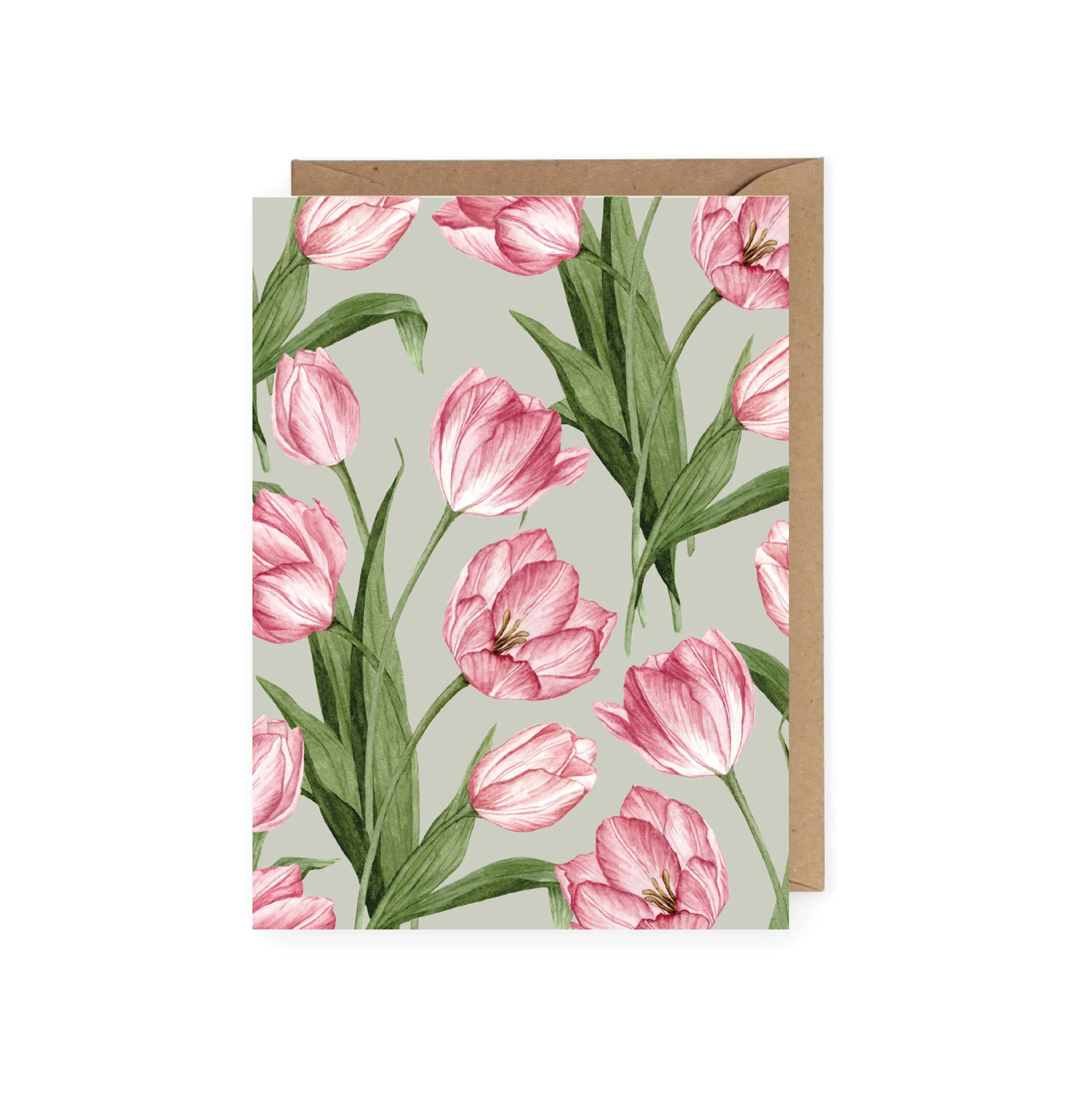 Pink Tulip Card