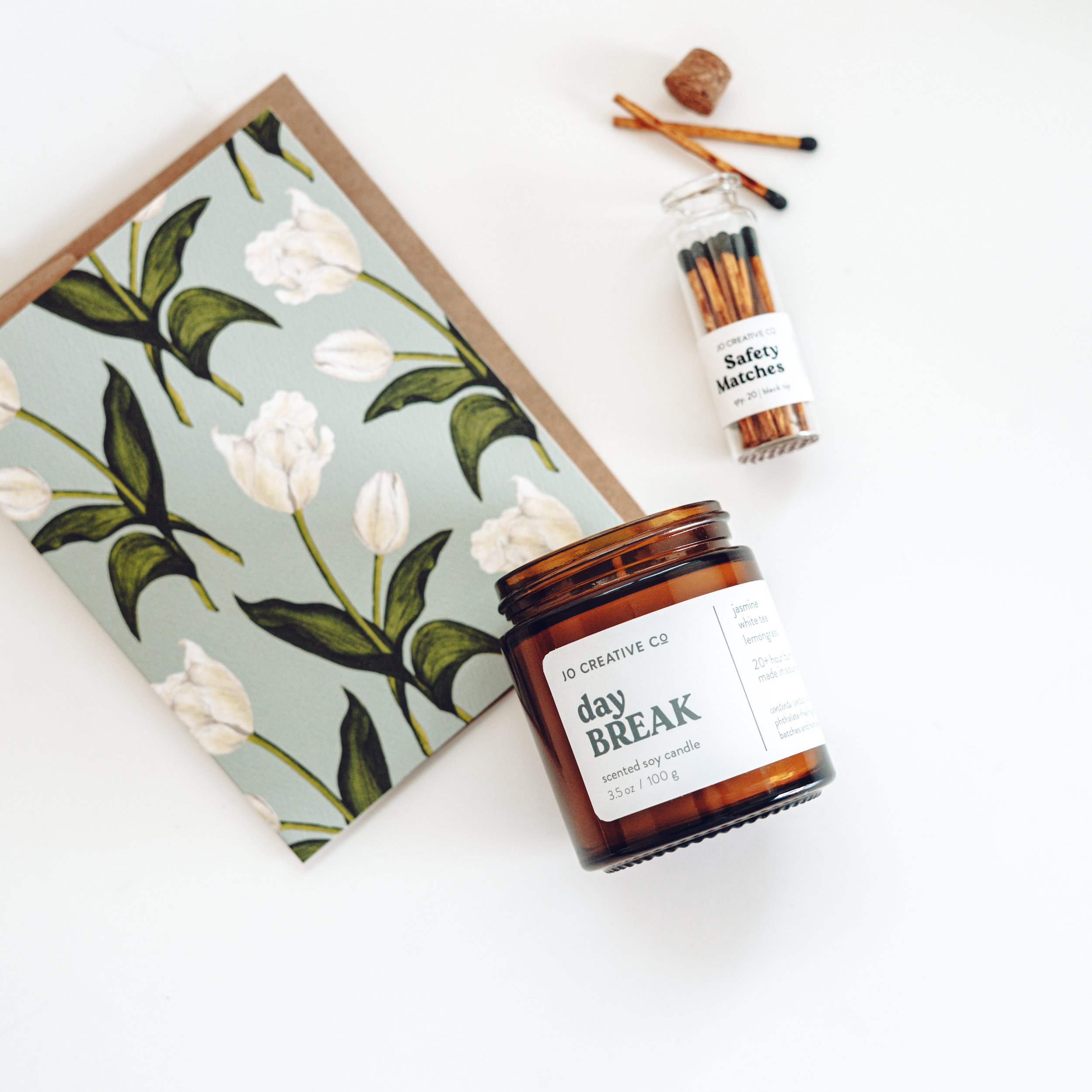 Candle + Card Gift Box