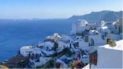 Greece hillside