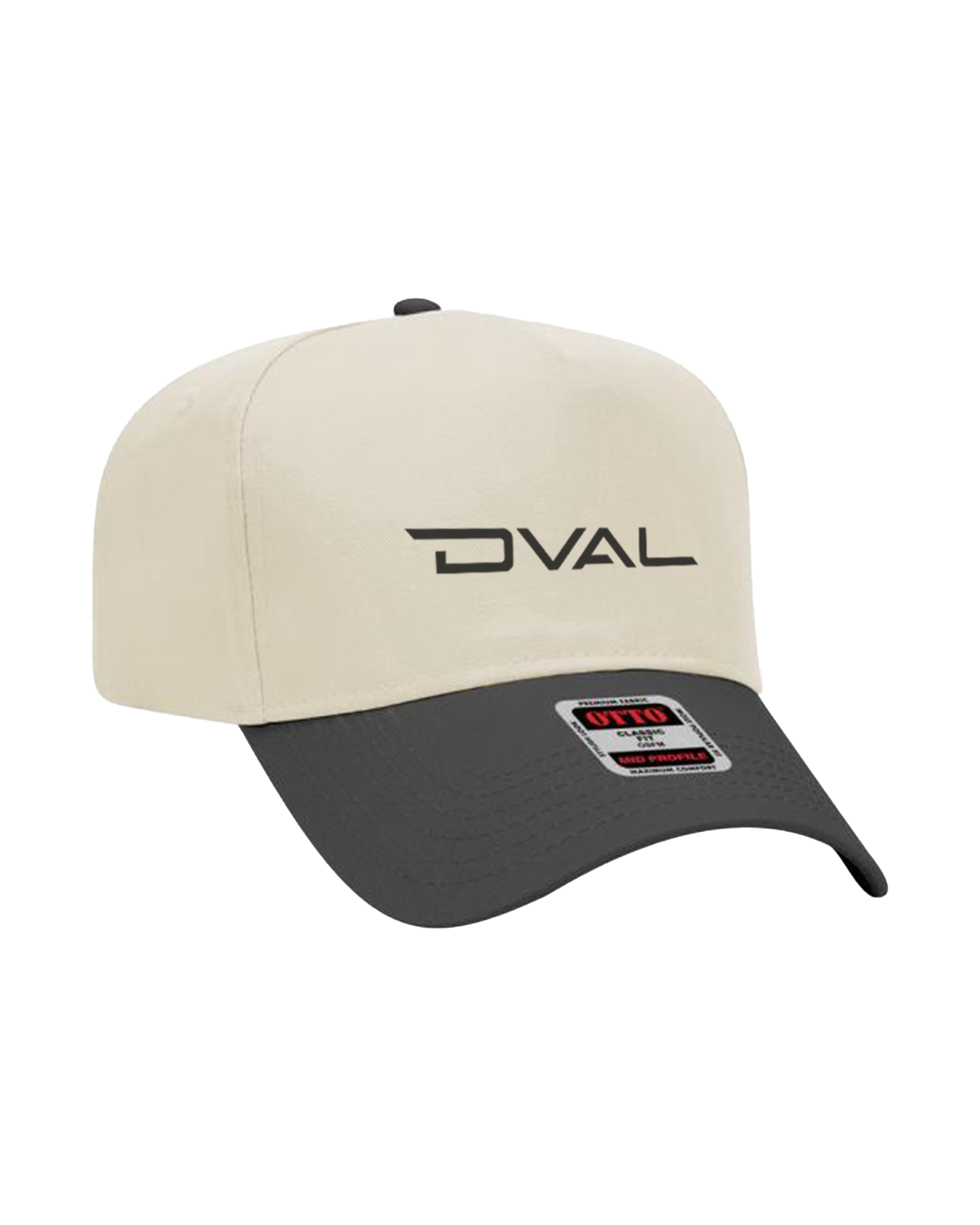 Golf Hat (Black on Natural/Black)