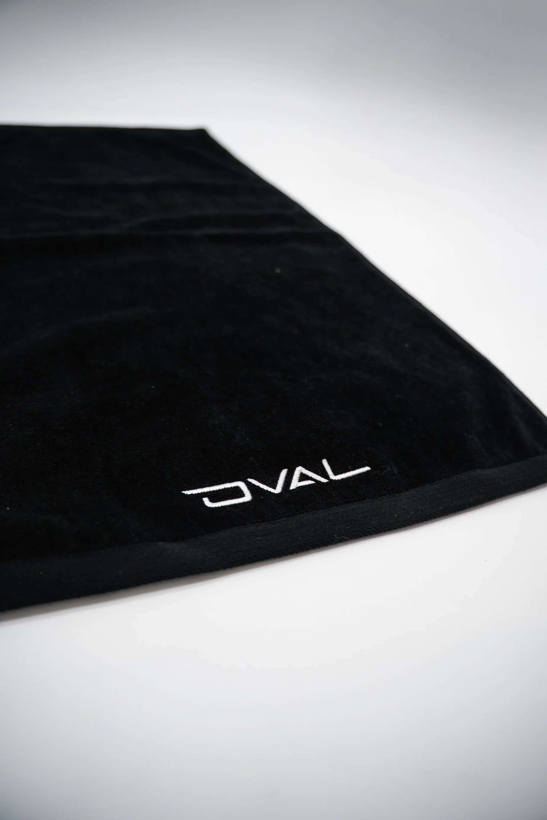 Golf Towel (White on Black)