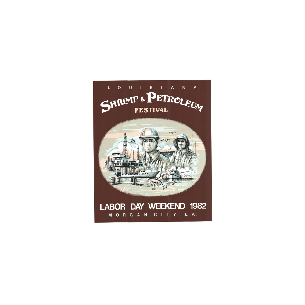 1982 Festival Poster — Louisiana Shrimp and Petroleum Festival