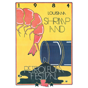 1984 Festival Poster — Louisiana Shrimp and Petroleum Festival