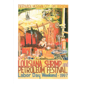 1997 Festival Poster — Louisiana Shrimp and Petroleum Festival