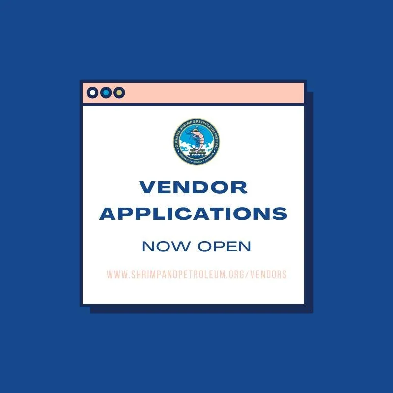 🚨 🦐✨ Vendor applications are OPEN!

Applications are now open for this year&rsquo;s festival and can be found on our website : https://www.shrimpandpetroleum.org/vendors

Any Questions? Reach out to info@shrimpandpetroleum.org

Spots fill quickly&m