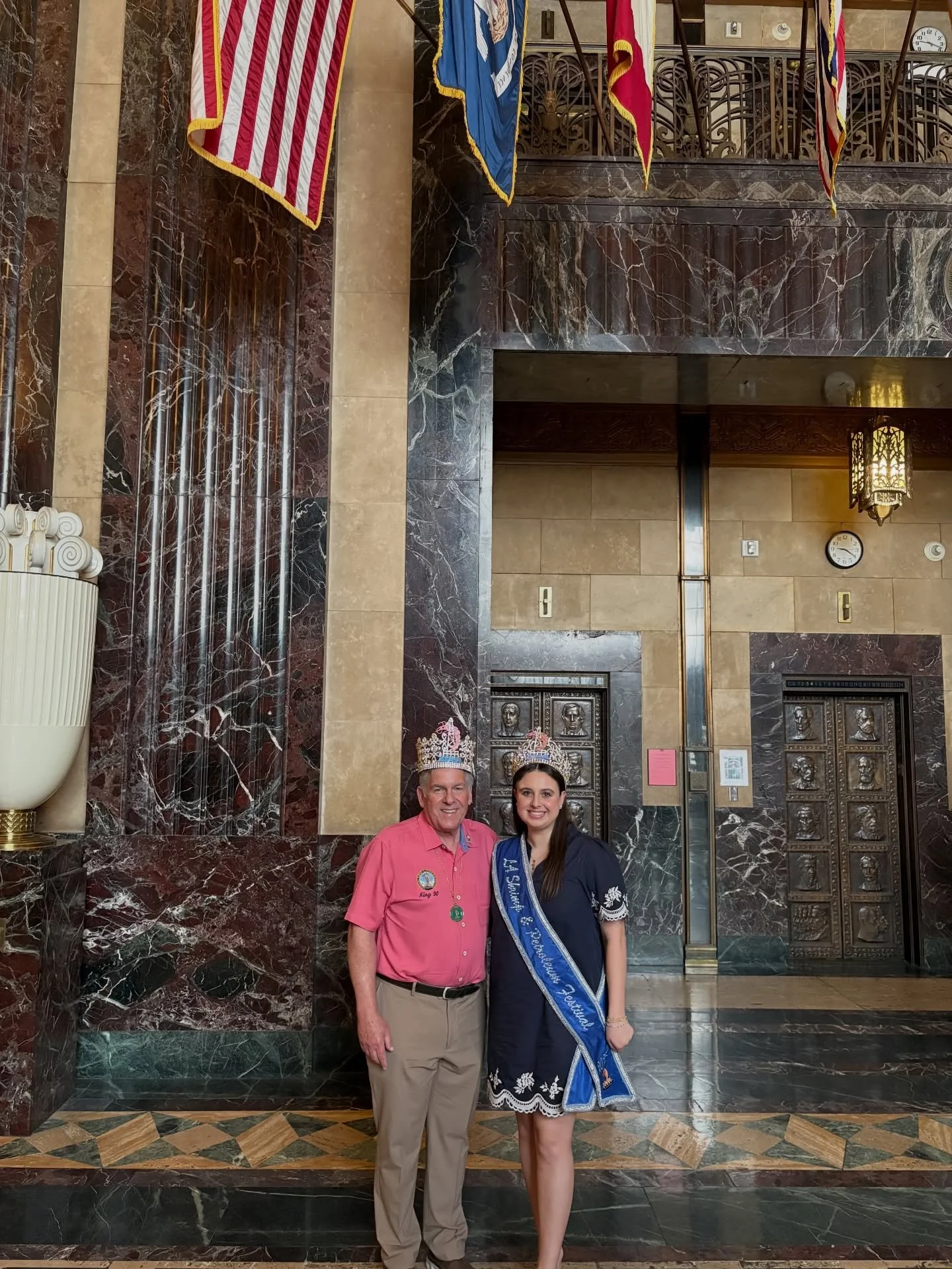 King &amp; Queen 90 were presented and recognized on the Senate Floor during their session yesterday morning at the Louisiana State Capitol in Baton Rouge! Thank you Senator Robert Allain for having us! #LASPF90