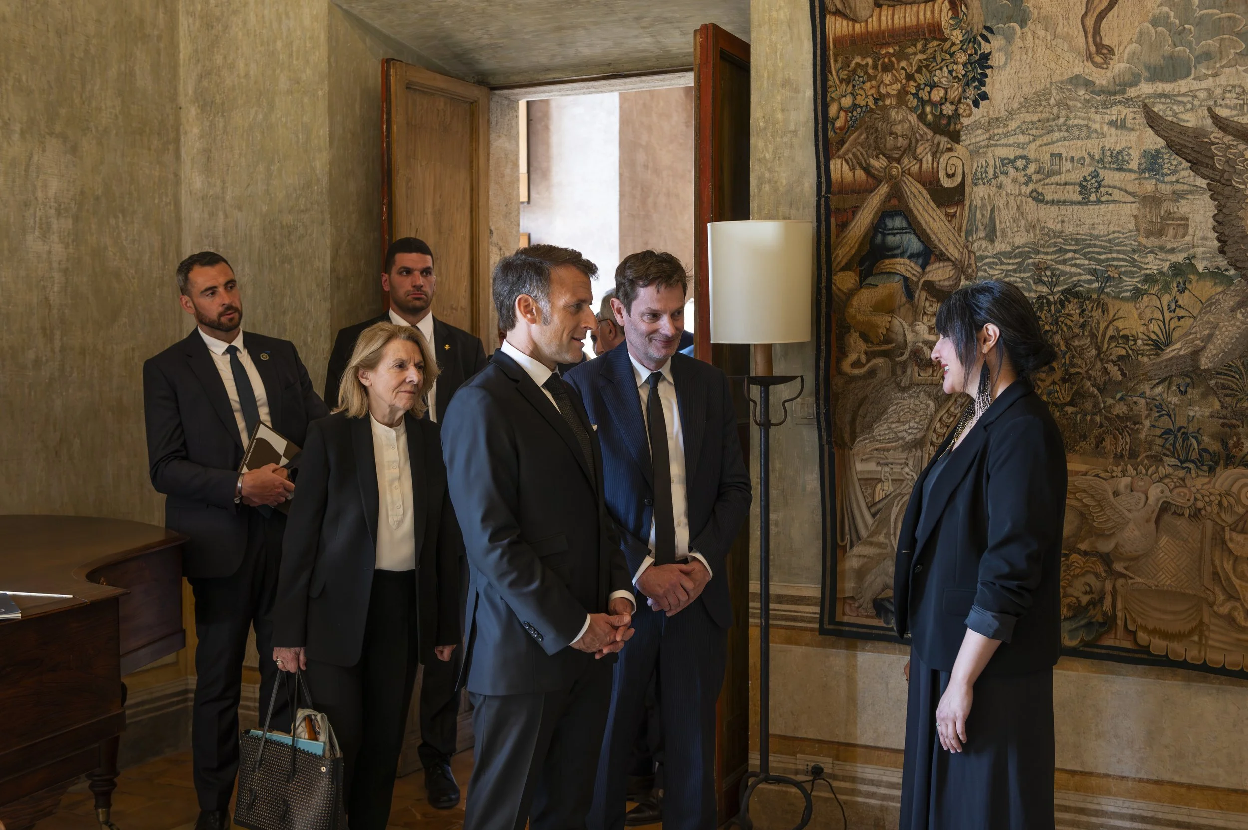 Visite présidentielle - Villa Médicis