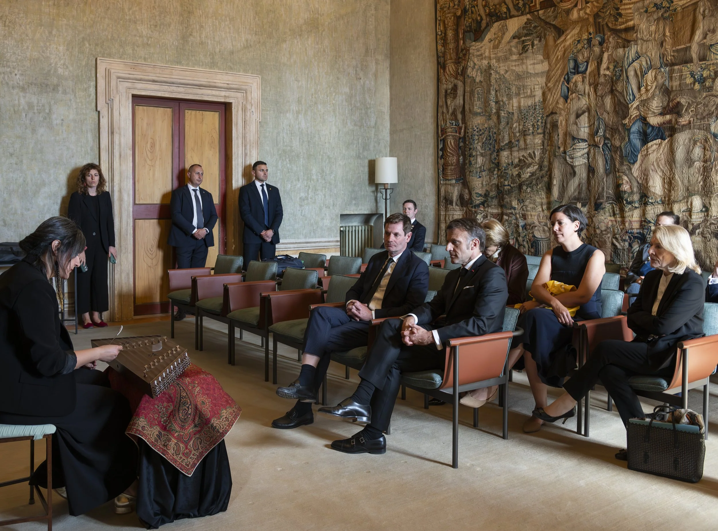 Visite présidentielle - Villa Médicis