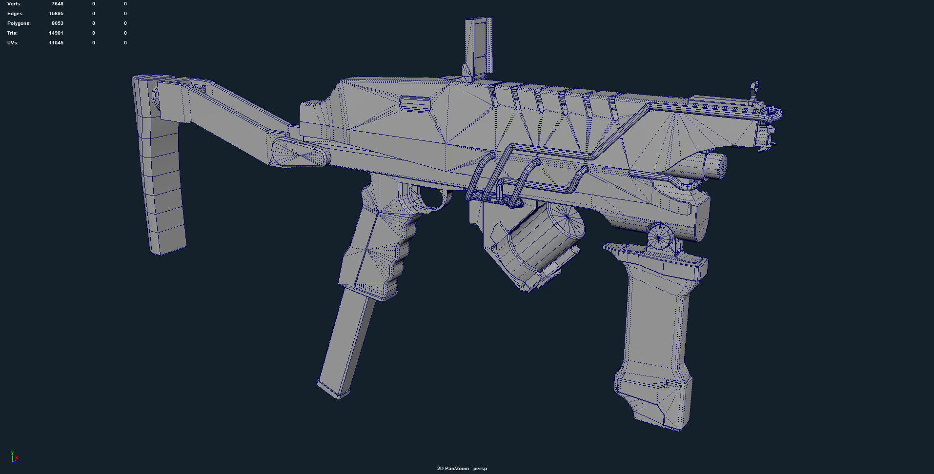 Low Poly at 14,901 triangles.