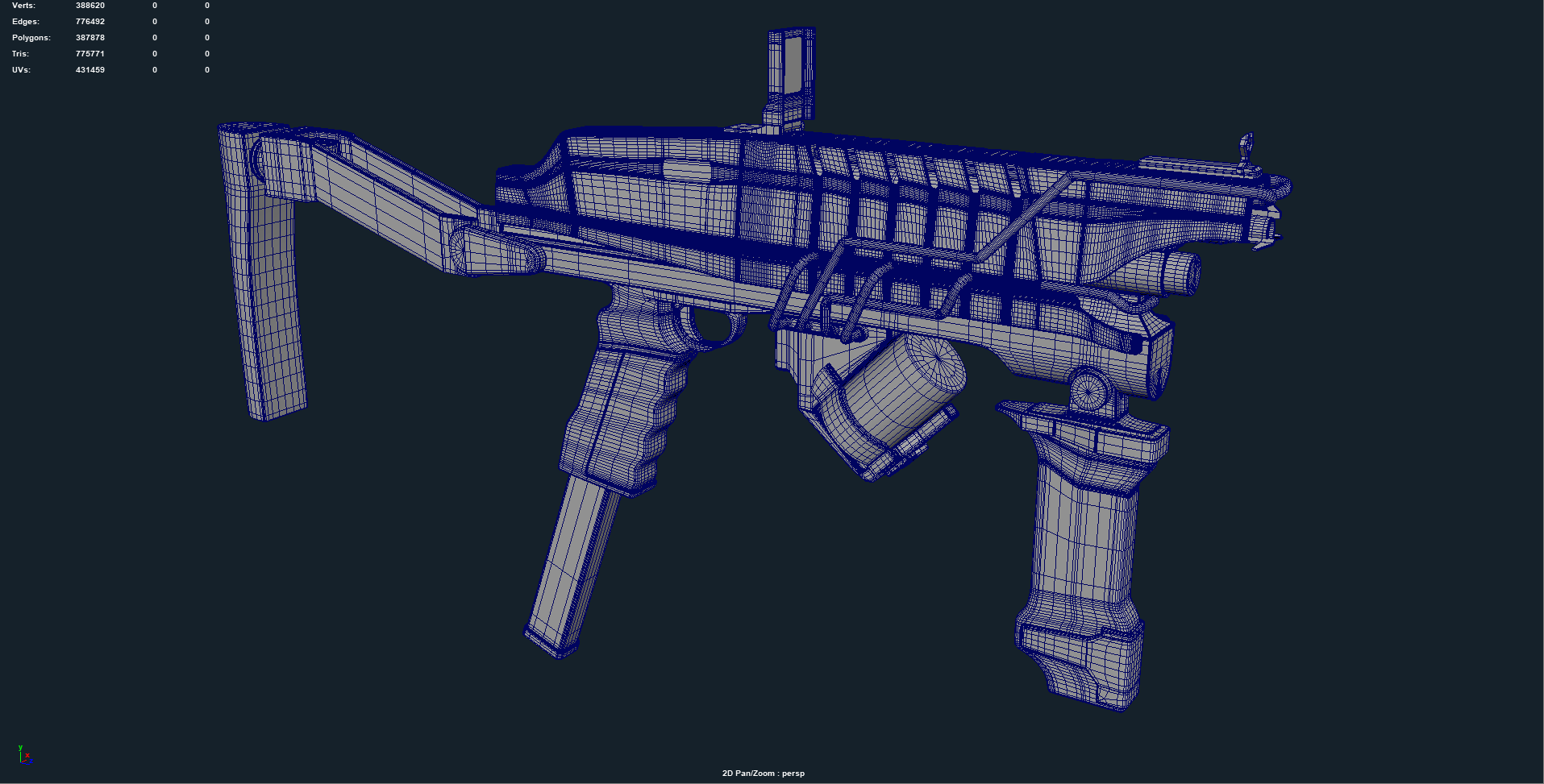 High Poly at 775,771 triangles.