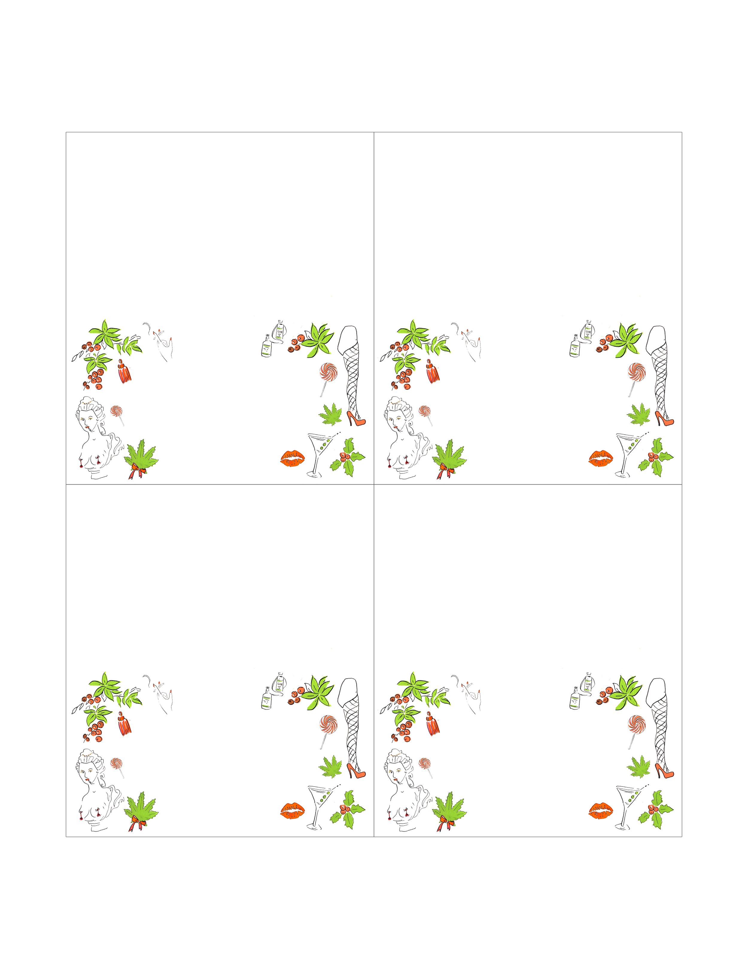 Naughty List Place Card — The Orderves Company