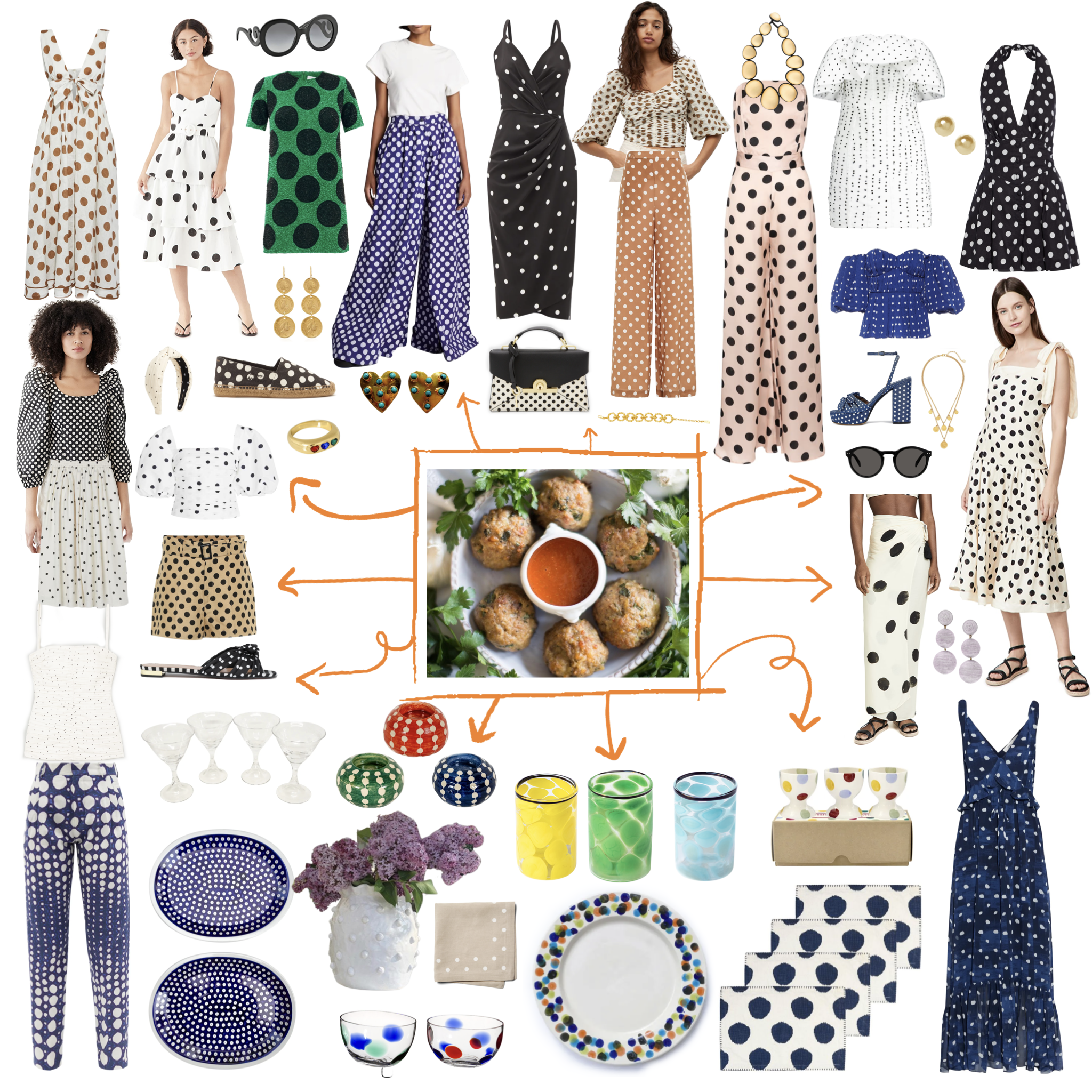 Meatballs - just polka dots on our plates!