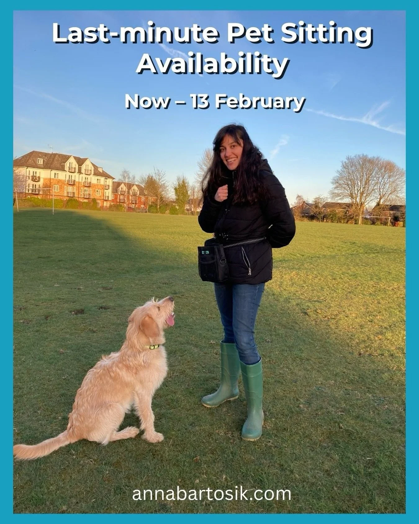 🐾 Availability update 🐾

I currently have pet sitting availability from now until 13th February.

If you&rsquo;re travelling soon, need cover at short notice, or know someone who might, feel free to get in touch or share this post 🤍

UK-based, hap