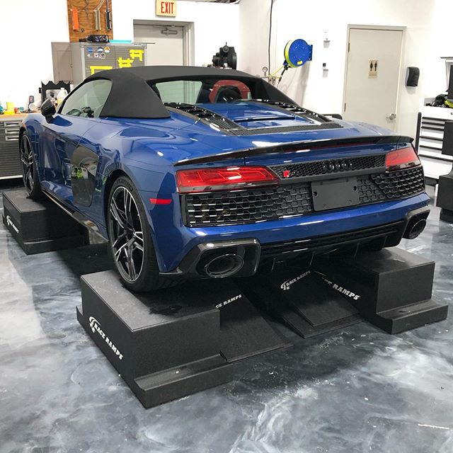 Nice @audi R8 we did in a full @xpel ppf wrap. @raceramps  making it a breeze!
